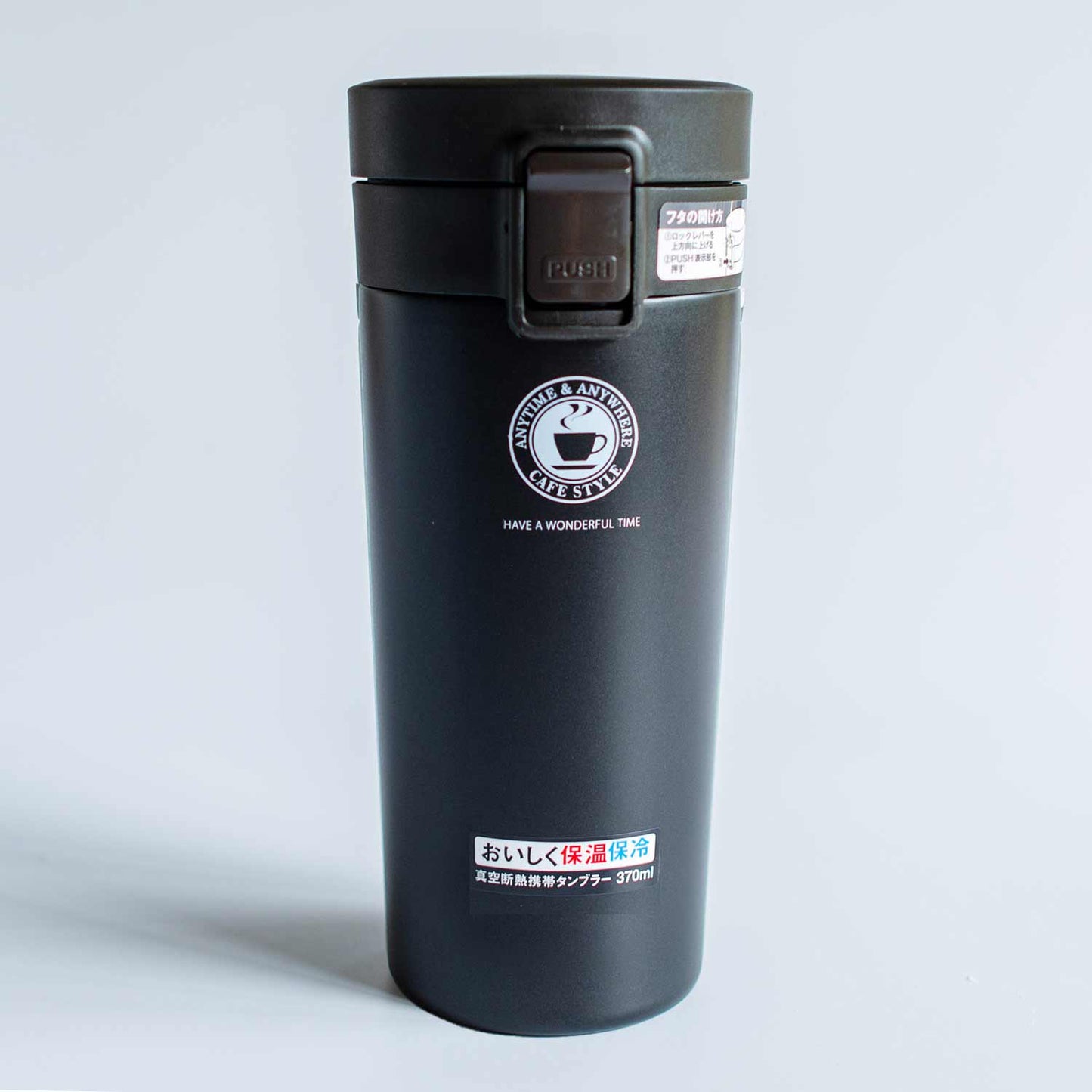 水筒 真空断熱 タンブラー 480ml / 370mlステンレス 魔法瓶 ワンタッチ 保温 保冷 マグボトル フタ付き 広口