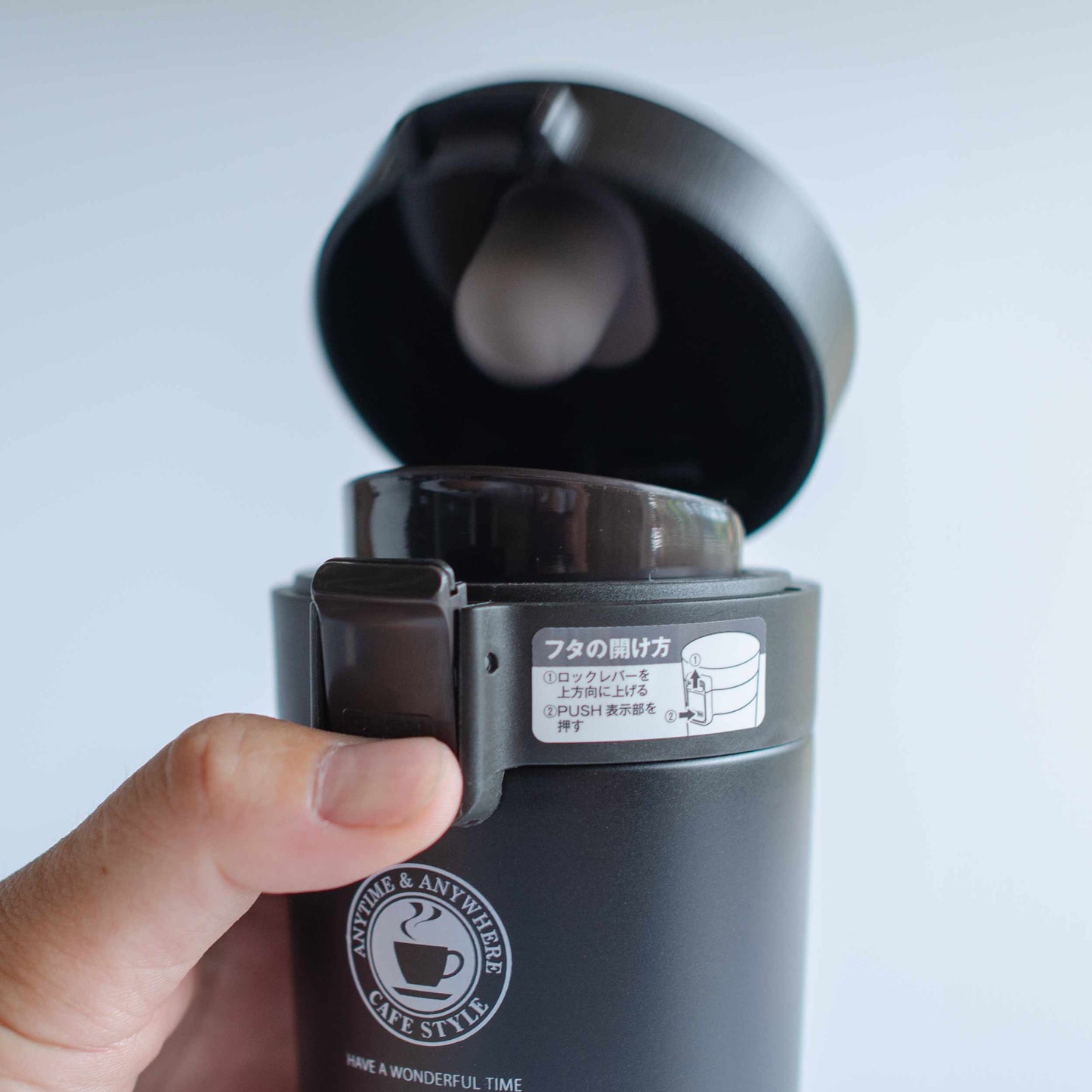 水筒 真空断熱 タンブラー 480ml / 370mlステンレス 魔法瓶 ワンタッチ 保温 保冷 マグボトル フタ付き 広口