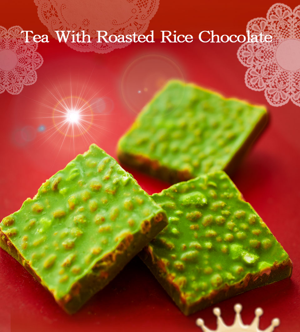 Tea Trip Benifuki Tea Brown Rice Crunch Chocolate 3 Pieces and Drip Tea Small Gift
