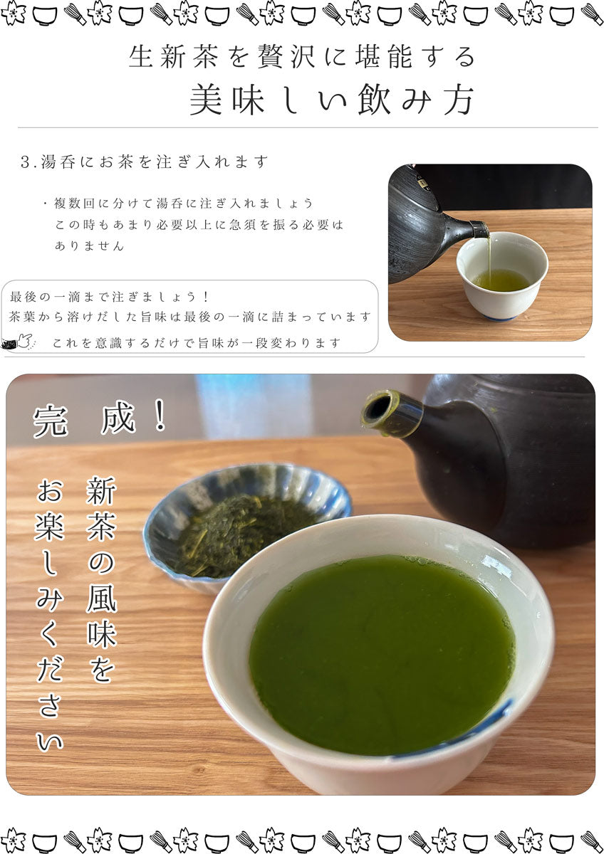 【無くなり次第終了】最高品質 茶和家 お茶旅 2025年 生新茶 【お茶 緑茶 新茶 深蒸し茶 生茶 荒茶】