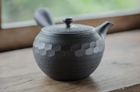Tea Travel Teapot Tokoname Ware Horyu Black 420cc Black Tokoname Ware Belt Net