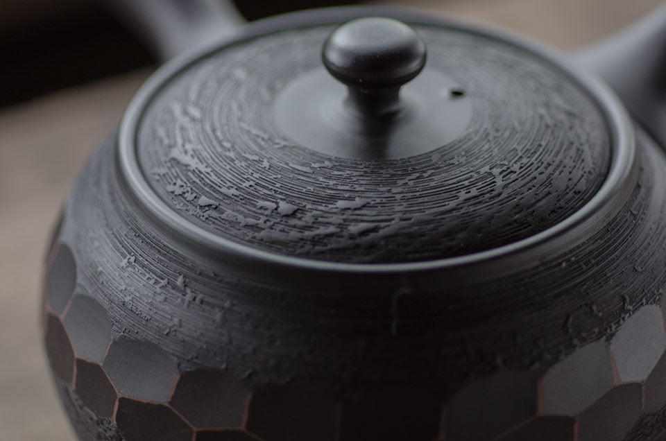 Tea Travel Teapot Tokoname Ware Horyu Black 420cc Black Tokoname Ware Belt Net