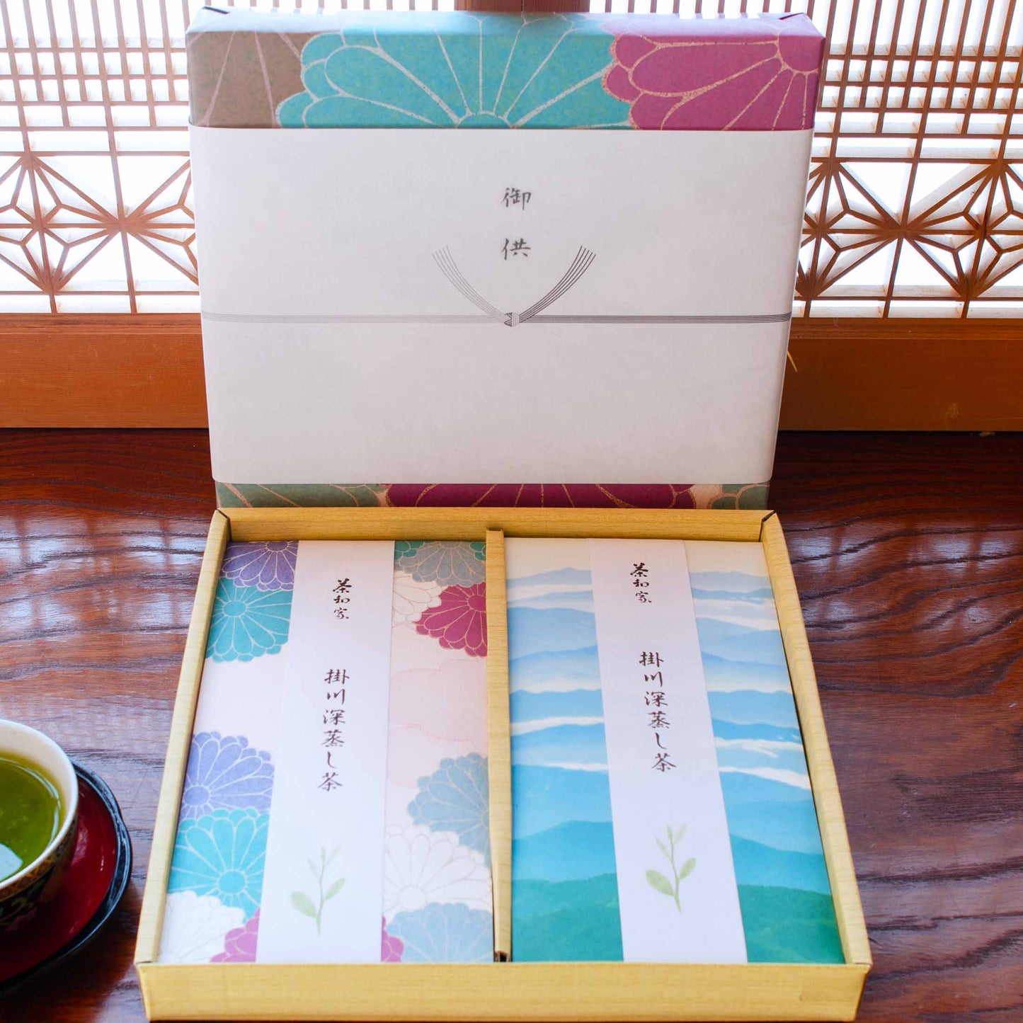 お茶旅 お供え 香典返し 仏事用ギフト掛川深蒸し一番茶70g×2種 【お茶 緑茶 仏事 】