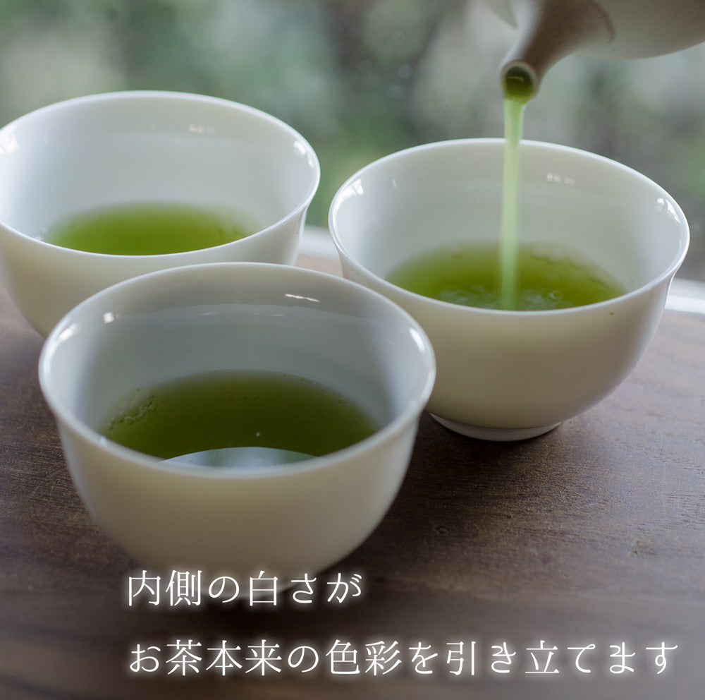 Everyday tea trip Small white porcelain sencha bowl, teacup, Φ7.7cm*H4.7cm, 60cc