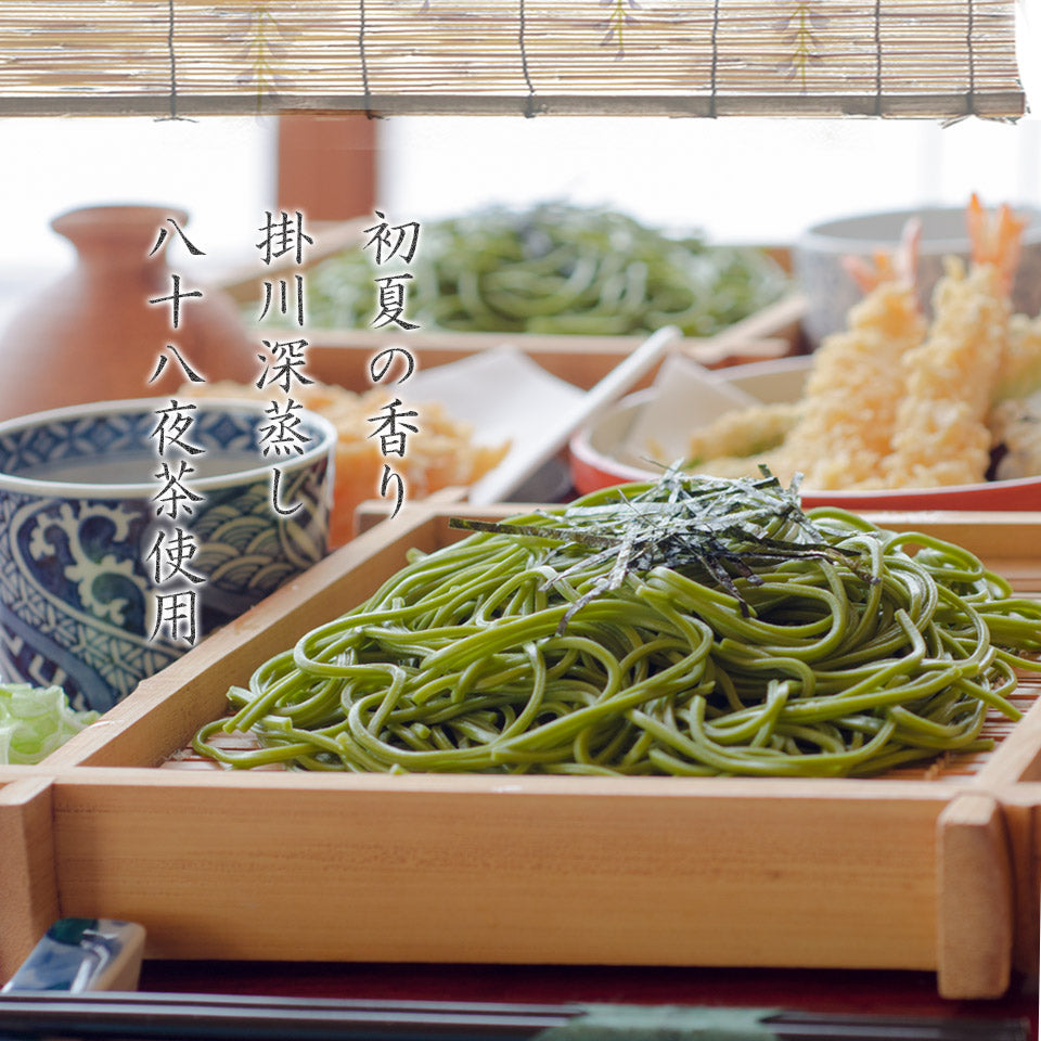 そば 茶カテキンと蕎麦 健康を願う 茶和家 八十八夜茶そばギフト ( 富山更級そば 6人前 、天然だしそばつゆ6人前、掛川深蒸し八十八夜茶50g、/柿田川湧水500ml) 詰め合わせギフト