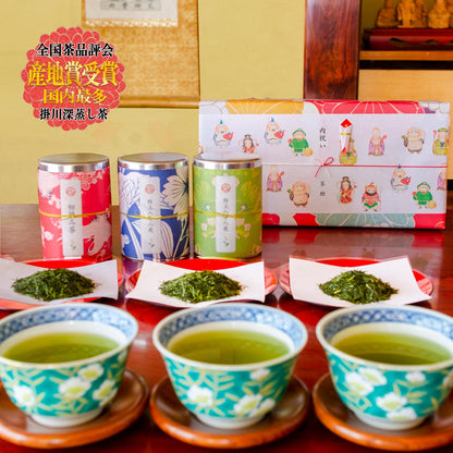 2023 Father's Day New Tea Production Area Award Winner Green Tea Gift Wishing for eternal youth and good health Kakegawa Deep Steamed New Tea First Harvest 150g Tokuhachi 150g Eight Eighth 150g